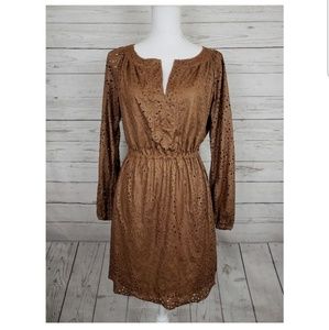 Chelsea & Violet laser cut faux leather dress